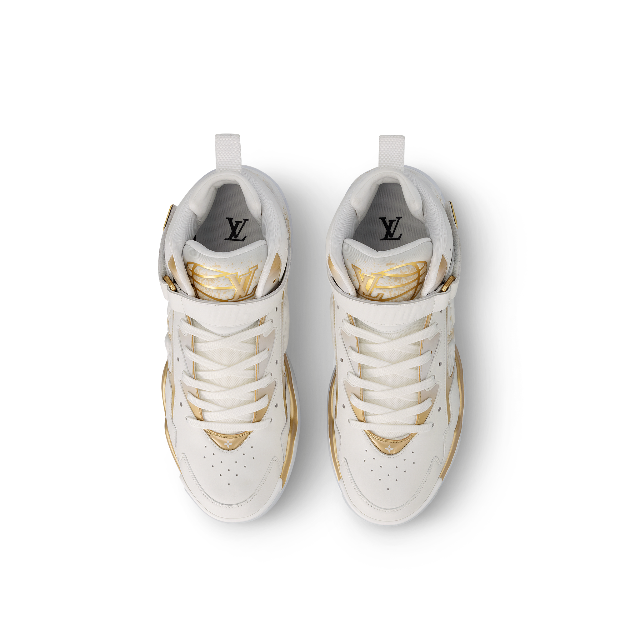 Louis vuitton 2024 gold trainers